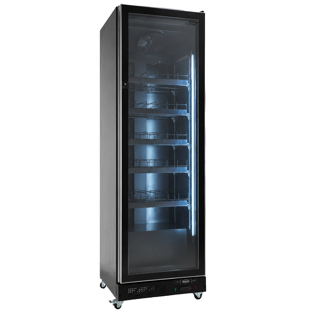 Réfrigérateur 1 porte en verre noir — Combisteel 7526.0005