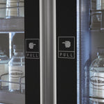Réfrigérateur 2 portes en verre noir — Combisteel 7526.0010