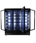 Réfrigérateur 3 portes en verre noir ceb-1600r bl — Combisteel 7526.0110