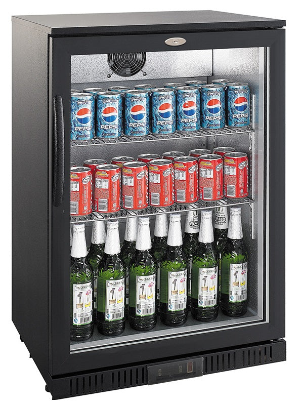 Arrière bar réfrigérée noir 1 porte — Combisteel 7527.0030