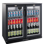 Arrière bar réfrigérée noir 2 portes — Combisteel 7527.0035