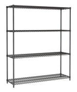 Étagères 4 levels 1500 noir démontable — Combisteel 7530.0035