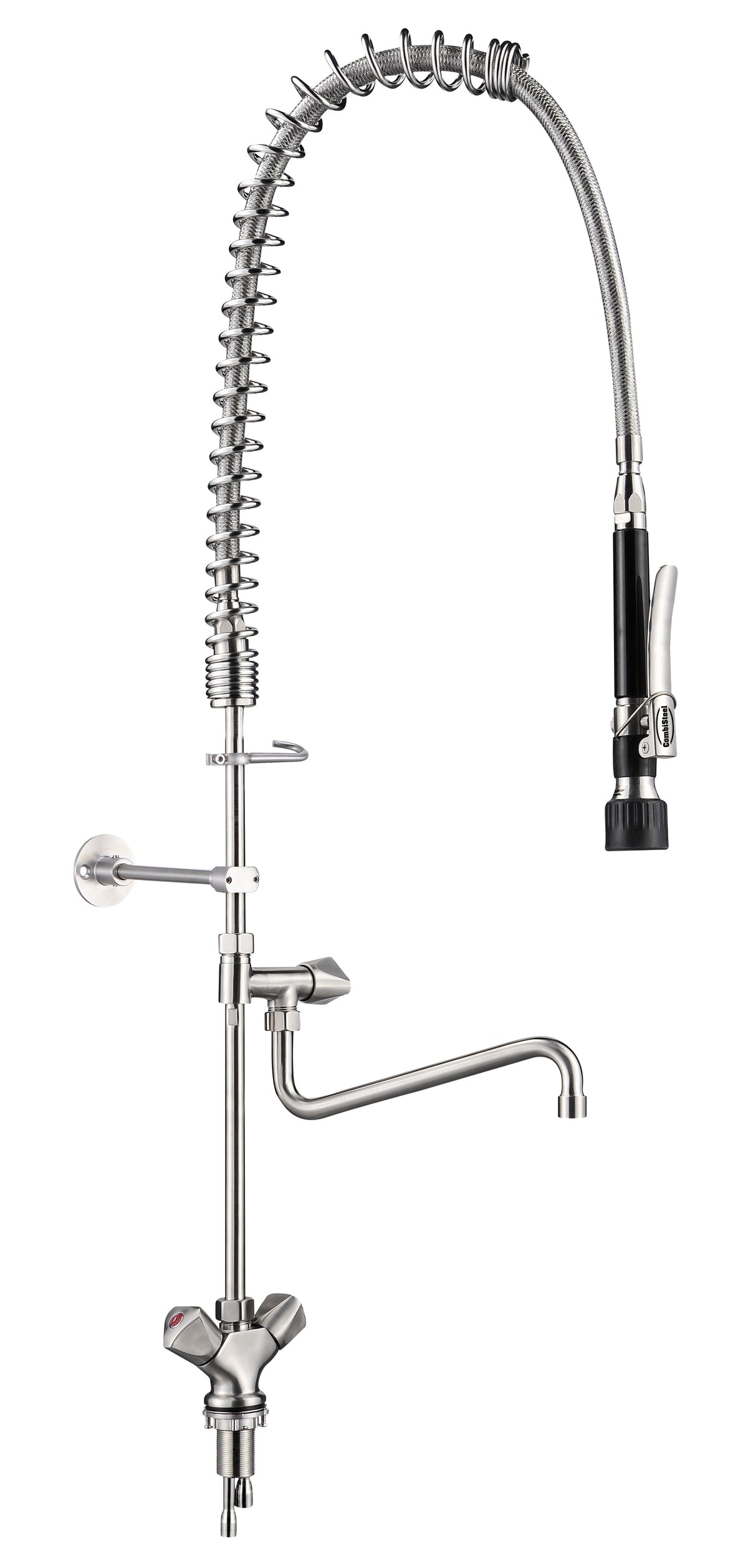 Pré douche de rinçage avec 1-trou en acier inox 304 — Combisteel 7536.0005
