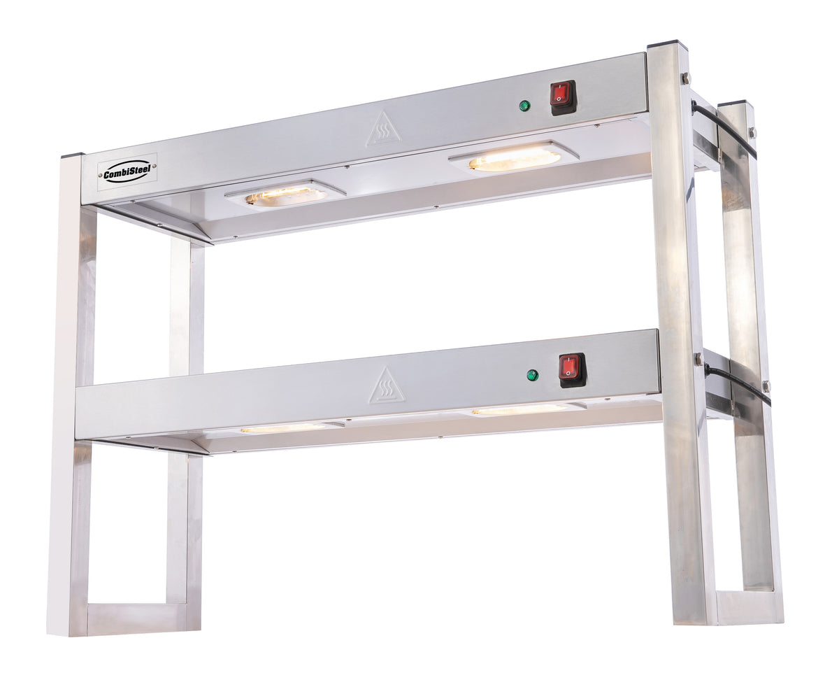 Étagère chauffante en halogene 2 niveaux 900 démontable — Combisteel 7539.0045