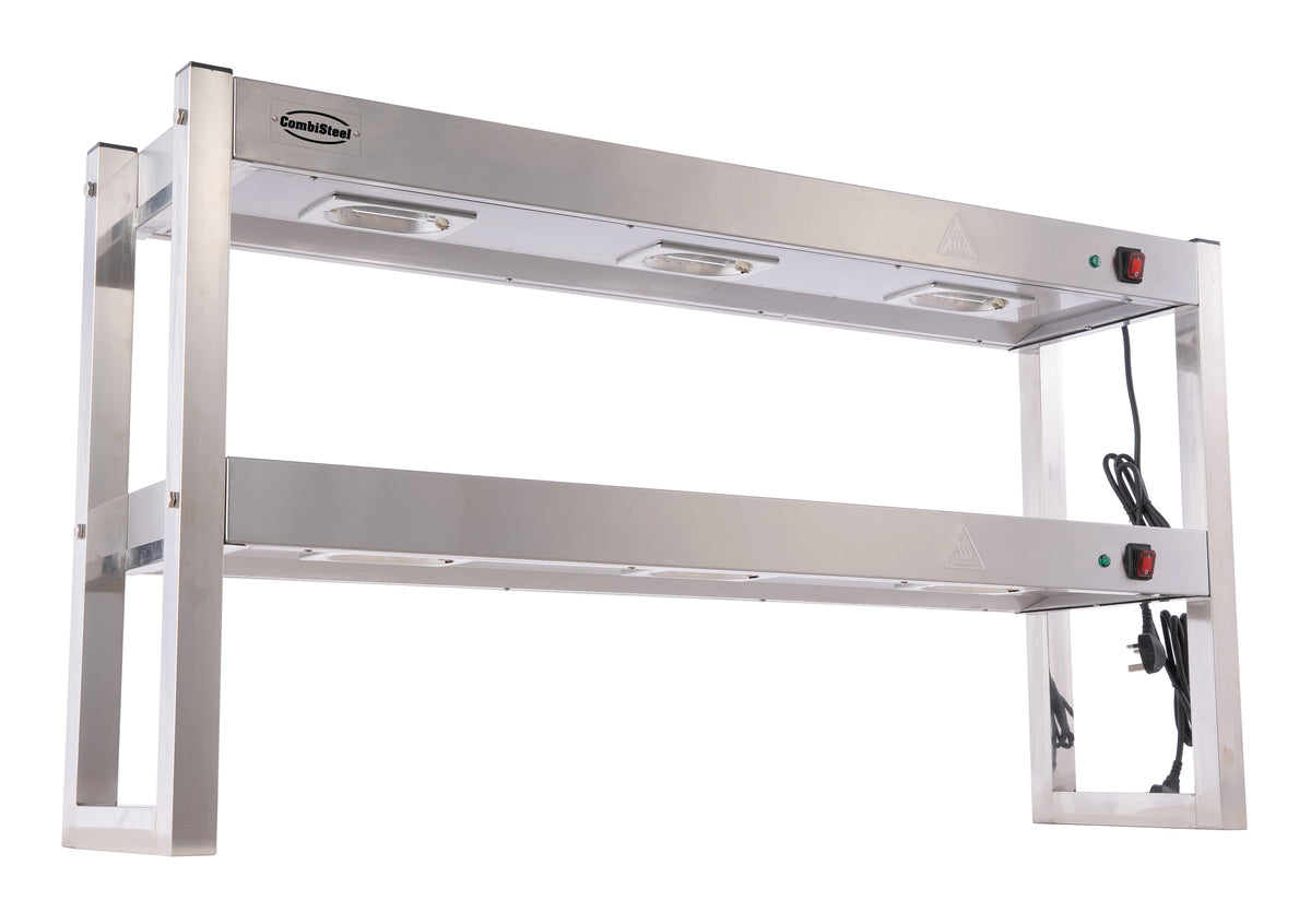 Étagère chauffante en halogene 2 niveaux 1200 démontable — Combisteel 7539.0050