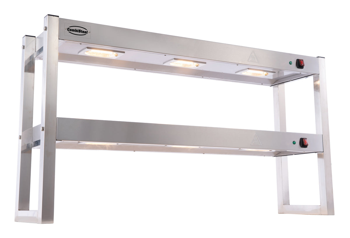 Étagère chauffante en halogene 2 niveaux 1200 démontable — Combisteel 7539.0050