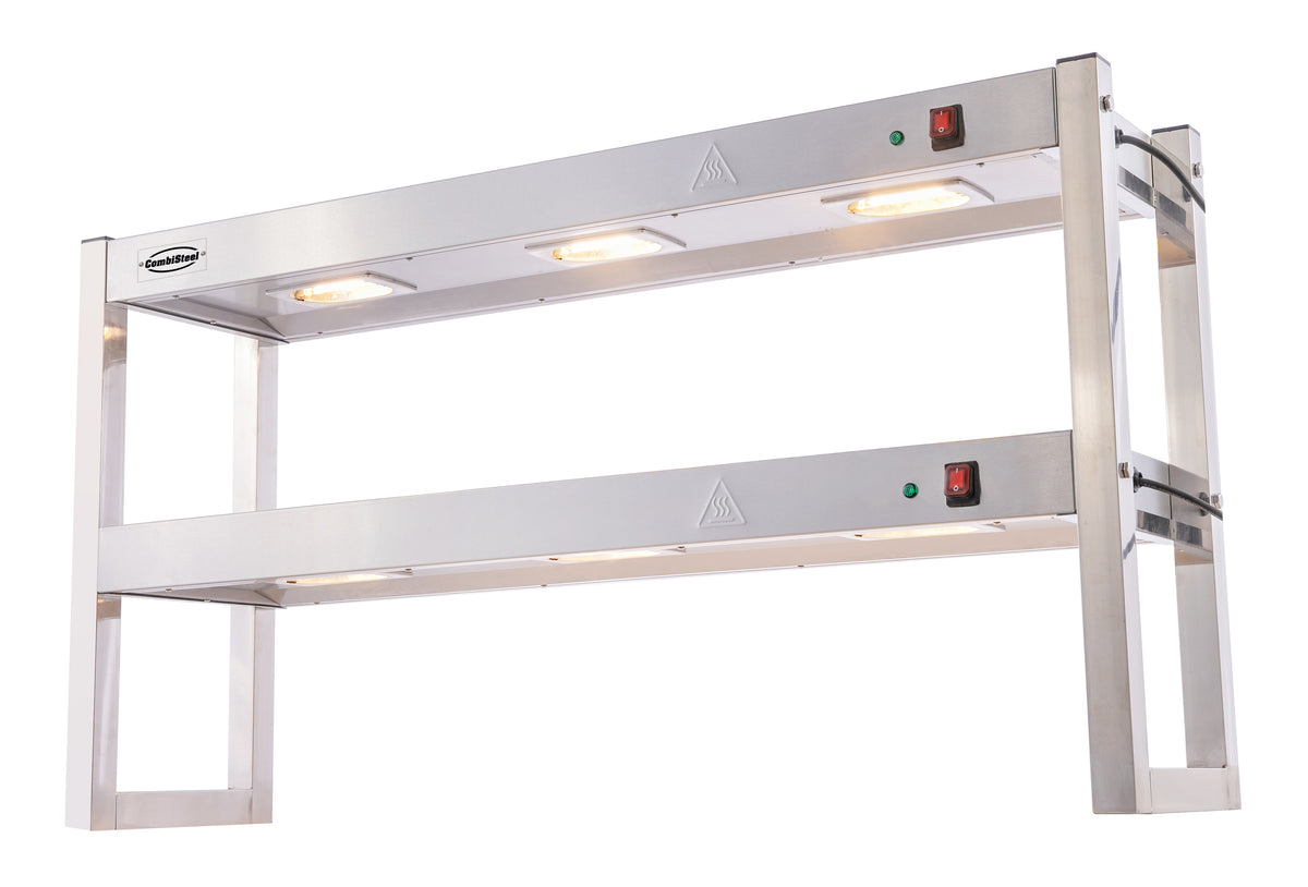 Étagère chauffante en halogene 2 niveaux 1200 démontable — Combisteel 7539.0050