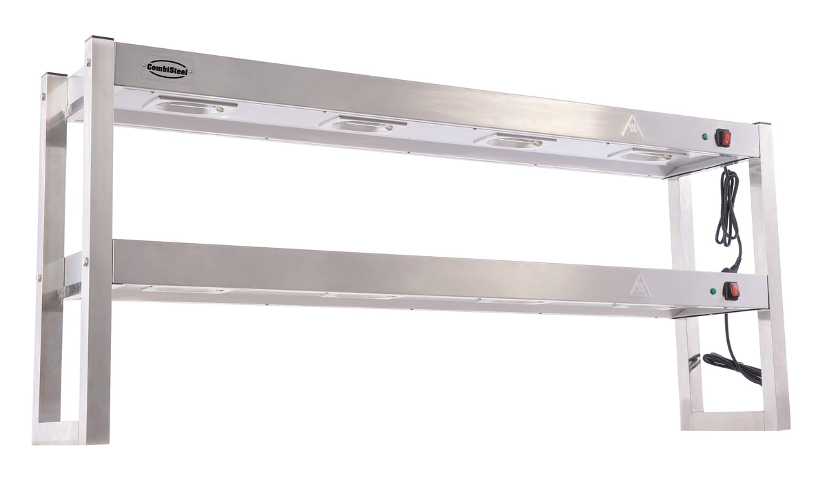 Étagère chauffante en halogene 2 niveaux 1500 démontable — Combisteel 7539.0055