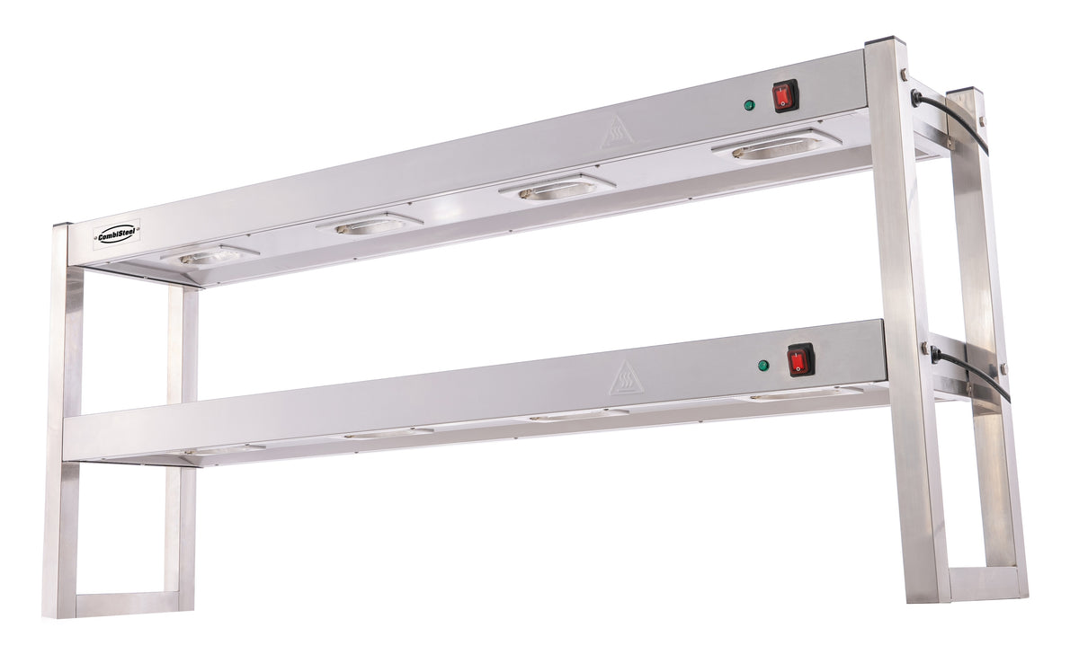 Étagère chauffante en halogene 2 niveaux 1500 démontable — Combisteel 7539.0055