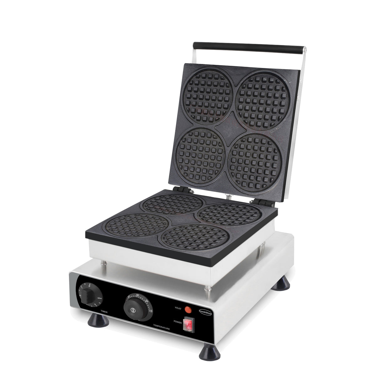 Gaufrier 4pcs gaufres rondes — Combisteel 7540.0080
