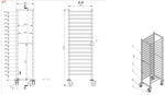 Chariots débrassage 1/1gn 18x — Combisteel 7819.0012