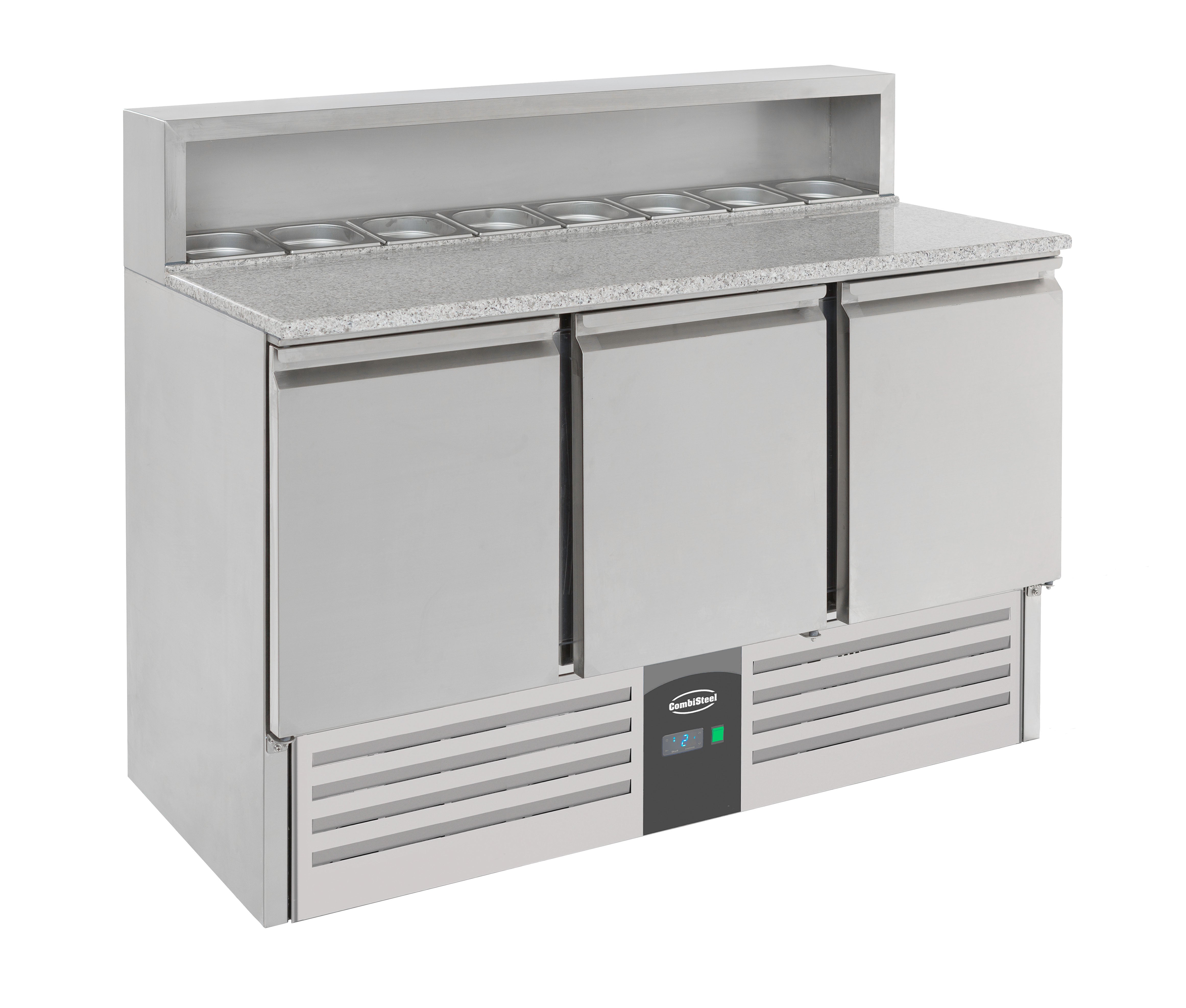 Table prép pour pizza 3 portes — Combisteel 7950.0065