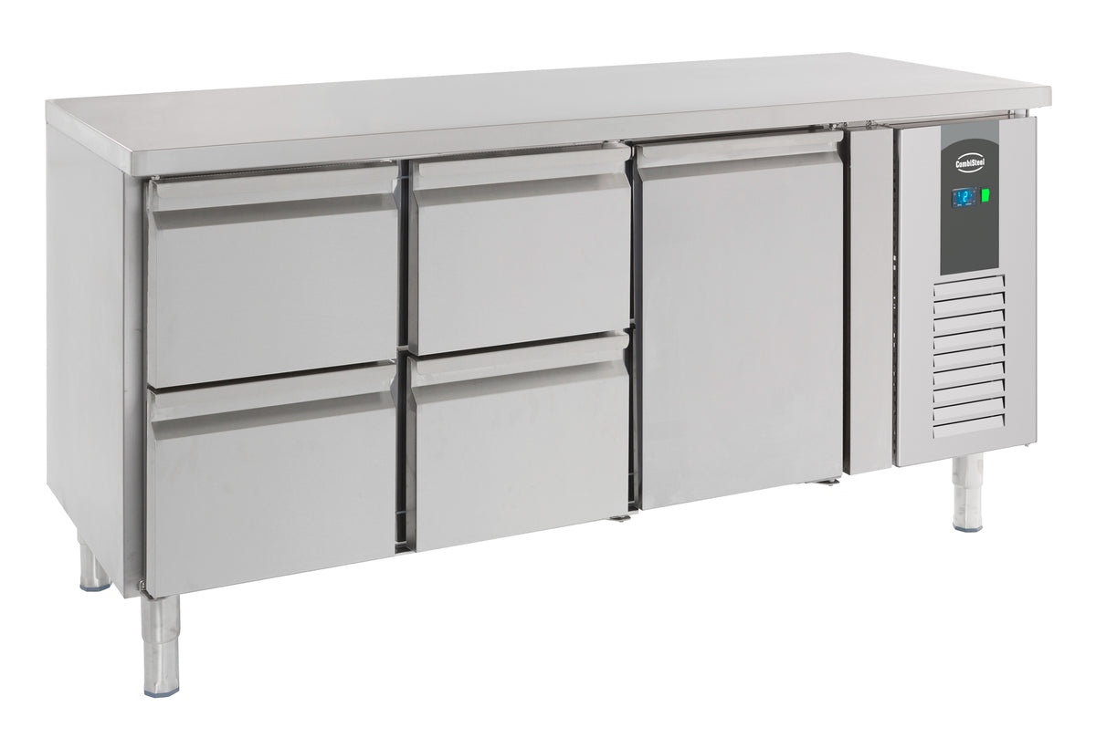 700 table réfrigérée 1 porte et 4 tiroirs — Combisteel 7950.0215