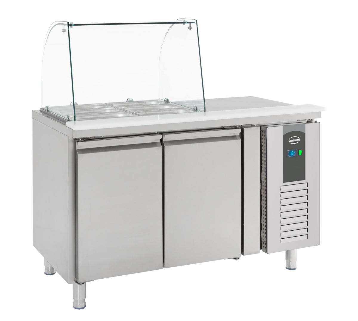 Table réfrigérée avec verre 2 portes — Combisteel 7950.0410