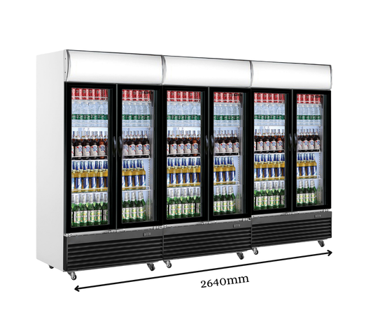 Réfrigérateur Professionnel 2 Portes avec Fronton Lumineux – Horecalaan Collection (580 Litres) (LOT DE 3)