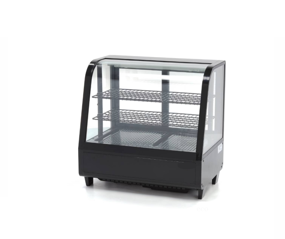 Vitrine à gâteaux - 100 L - 68 cm - noir