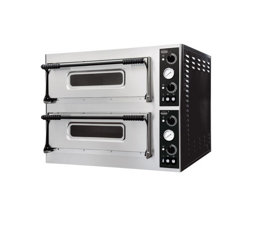 Four à pizza professionnel électrique triphasé 2X4 pizza
