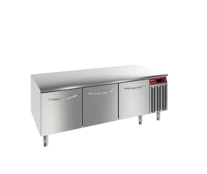 Soubassement réfrigéré, 3 tiroirs GN 1/1-h 200 mm N77/R316G-9B