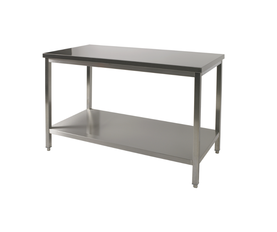 Table inox professionnelle – Fabrication belge en AISI 441 haut de gamme