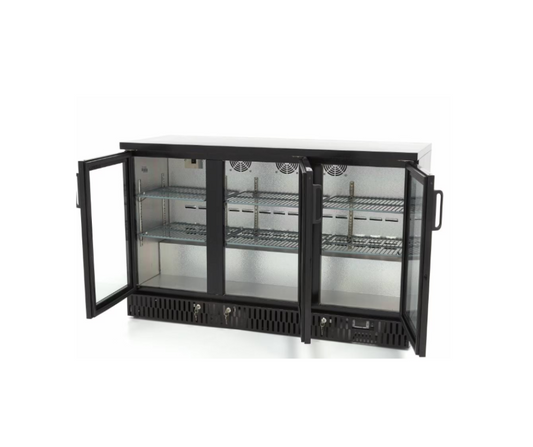 Réfrigérateur à boissons - 341 L - 3 portes coulissantes - 6 étagères réglables