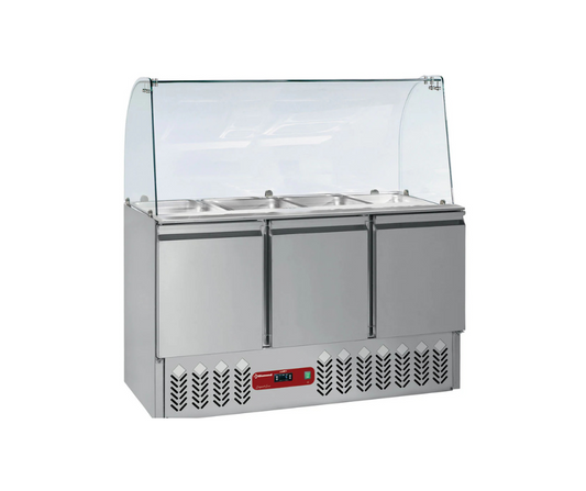 Ensemble saladette & Kit vitre bombée : SAL3M/R6_KV3