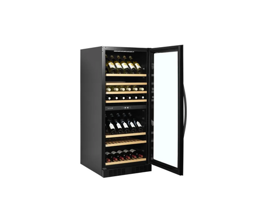 Cave à Vin de Service Tefcold TFW300-2F - 119 Bouteilles, 2 Zones de Température, Silencieuse