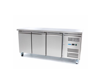 Réfrigérateur de comptoir - 465 L - 180 cm - 3 portes