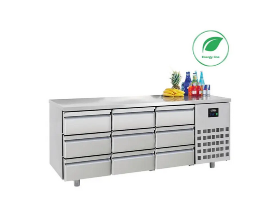 700 TABLE RÉFRIGÉRÉE 9 TIROIRS ENERGY LINE 7489.5580