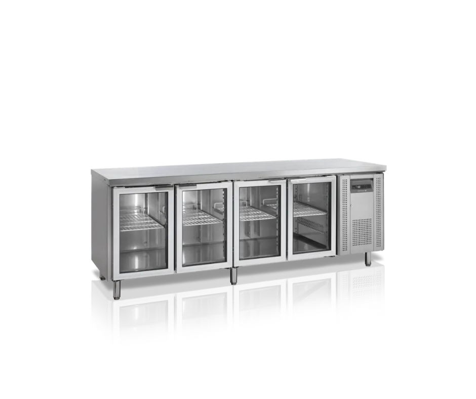 Table réfrigérée 4 portes vitrées GN1/1 CK7410G