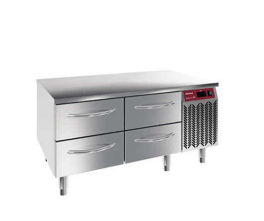 Soubassement réfrigéré, 4x 1/2 tiroirs GN 1/1-h 100 mm N77/R212G-9D