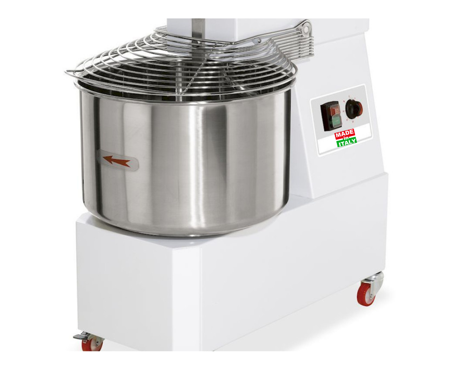 Pétrin à spirale Capacité 22 lt - 18 kg 1 vitesses