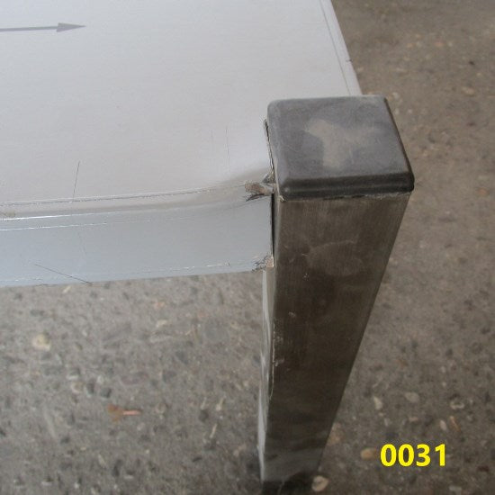 Tablette de service, tablette 1 niveau, côtes ouverts, 1400x300 mm - ENDOMMAGÉE