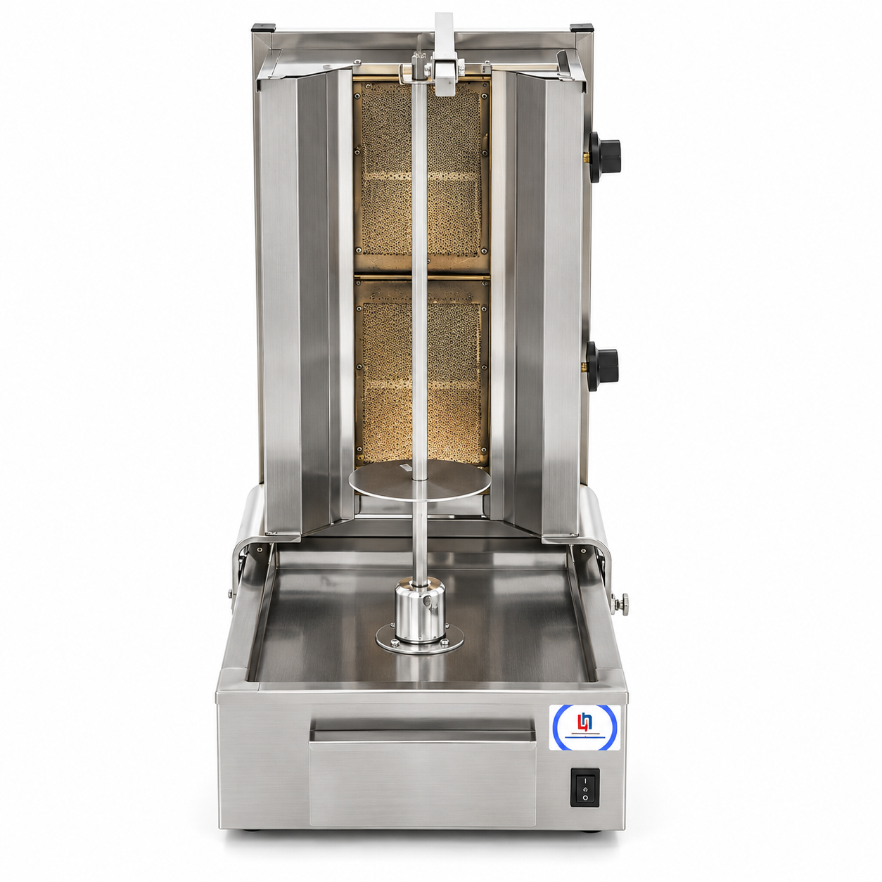 Kebabgrill - 2 branders - 20 kg vlees - gas 