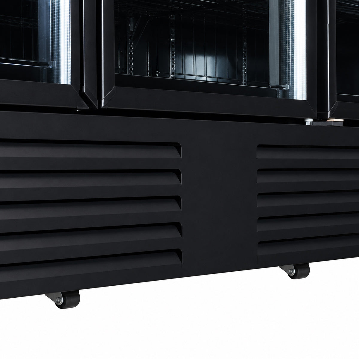 Congélateur 3 portes en verre noir jde-1530f bl — Combisteel 7455.2250