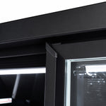Congélateur 3 portes en verre noir jde-1530f bl — Combisteel 7455.2250