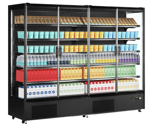 Vitrine réfrigérée murale 4 portes vitrées – 1529L – TEFCOLD PC2500B