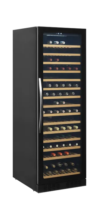 Cave à Vin TFW400-F - 165 Bouteilles, Porte Vitrée Sans Cadre, Silencieuse