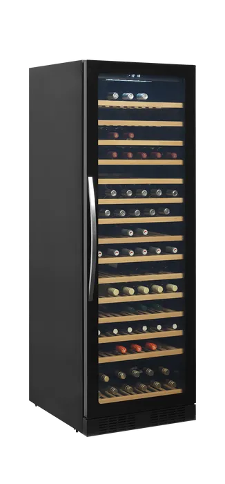 Cave à Vin TFW400-F - 165 Bouteilles, Porte Vitrée Sans Cadre, Silencieuse