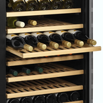 Cave à Vin TFW400-F - 165 Bouteilles, Porte Vitrée Sans Cadre, Silencieuse