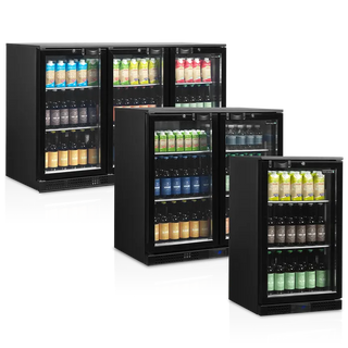Desserte de Bar Réfrigérée Professionnelle DB301S-3 - 3 Portes Coulissantes, 278L, Basse Conso