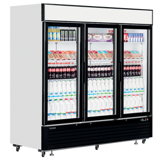 Vitrine réfrigérée professionnelle 3 portes vitrées – 2050L – TEFCOLD LGC7500