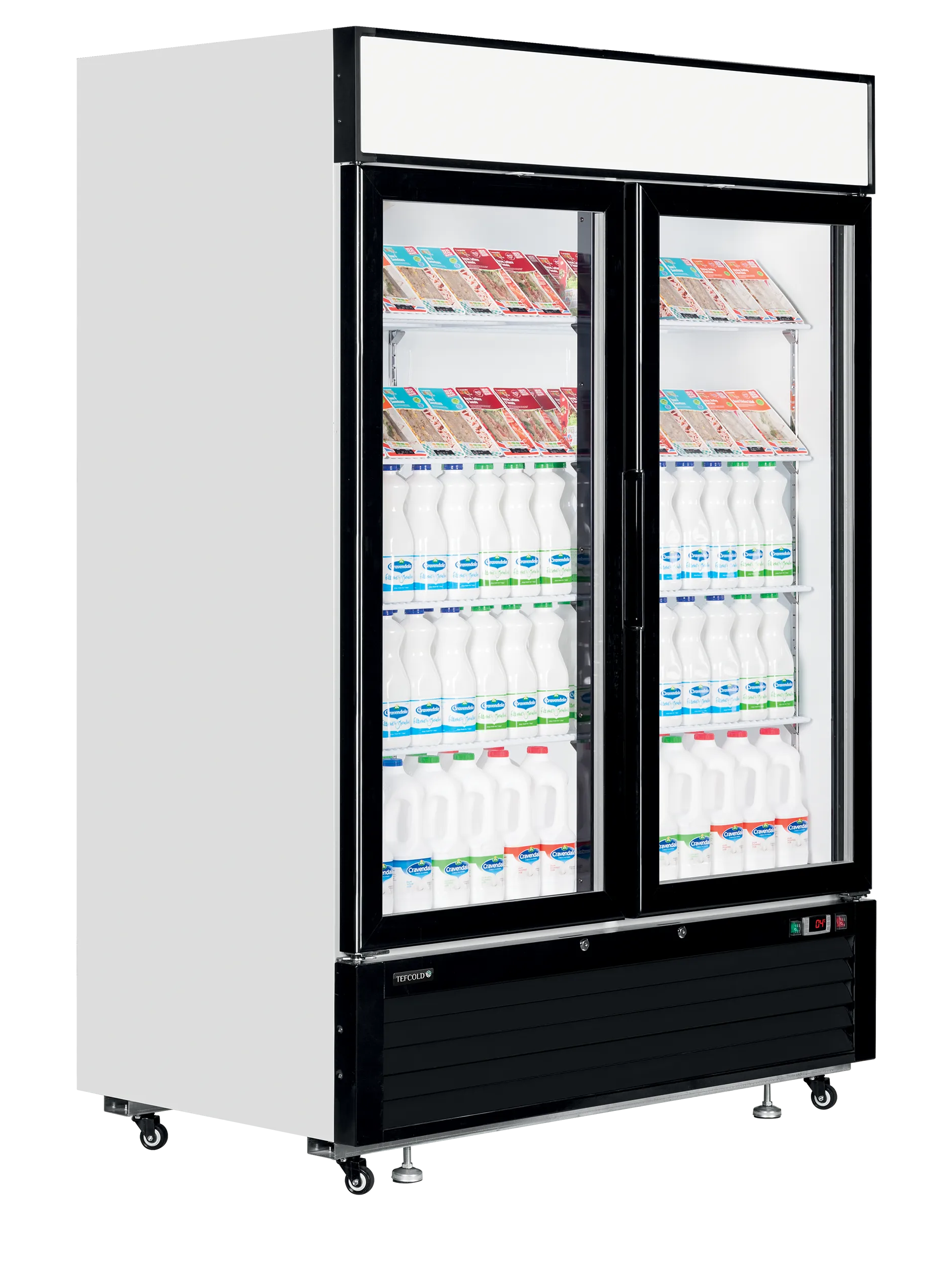 Vitrine réfrigérée professionnelle 2 portes vitrées – 1108L – TEFCOLD LGC5000