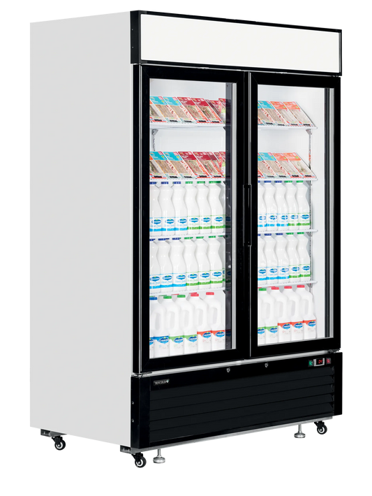 Vitrine réfrigérée professionnelle 2 portes vitrées – 1108L – TEFCOLD LGC5000