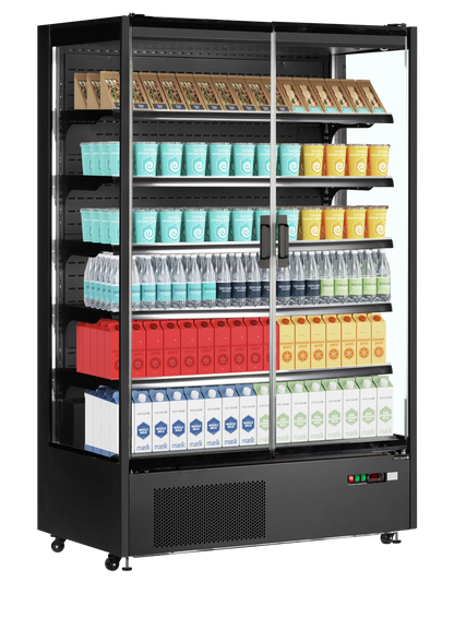 Vitrine réfrigérée murale 2 portes vitrées – 1292L – TEFCOLD PC1250B