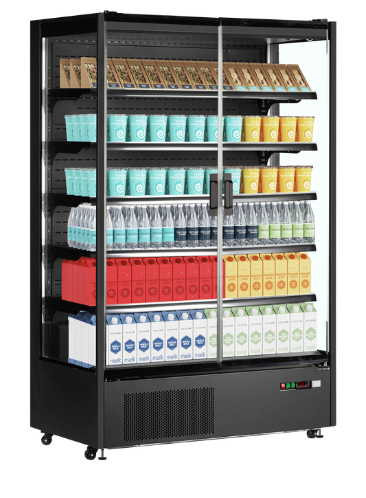 Vitrine réfrigérée murale 2 portes vitrées – 1292L – TEFCOLD PC1250B