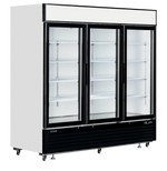 Vitrine réfrigérée professionnelle 3 portes vitrées – 2050L – TEFCOLD LGC7500