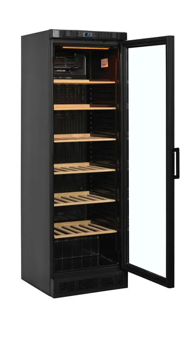 Vitrine Réfrigérée à Vin Tefcold CPV1380E - 118 Bouteilles, Porte Teintée Anti-UV, Silencieuse