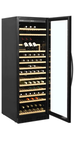 Cave à Vin TFW400-F - 165 Bouteilles, Porte Vitrée Sans Cadre, Silencieuse