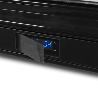 Desserte de Bar Réfrigérée Professionnelle DB201S - 2 Portes Coulissantes, 182L, Classe A