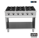 Cuisinière professionnelle à gaz 6 feux Unninox OCK-6